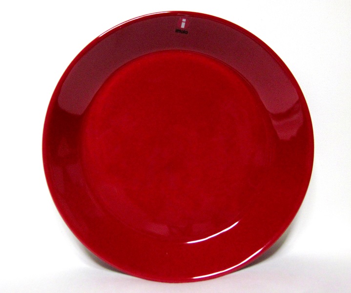 ティーマ(Teema)レッド プレート（１７ｃｍ）