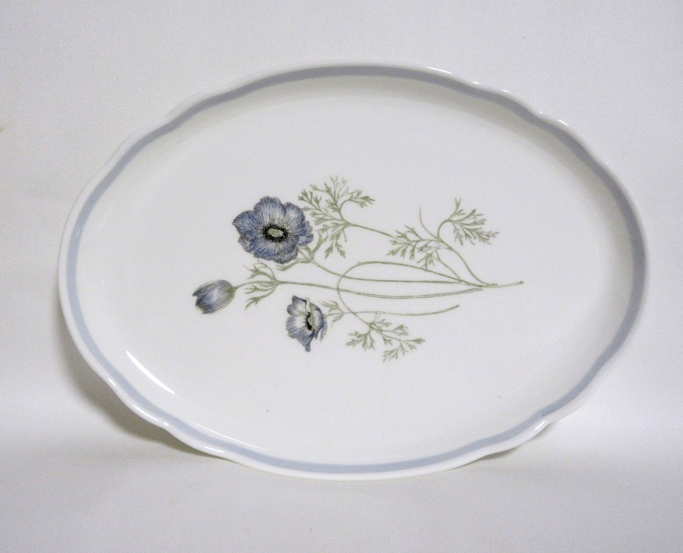 ウェッジウッド（Wedgwood）グレンミスト オーバルプレート(S)【西洋