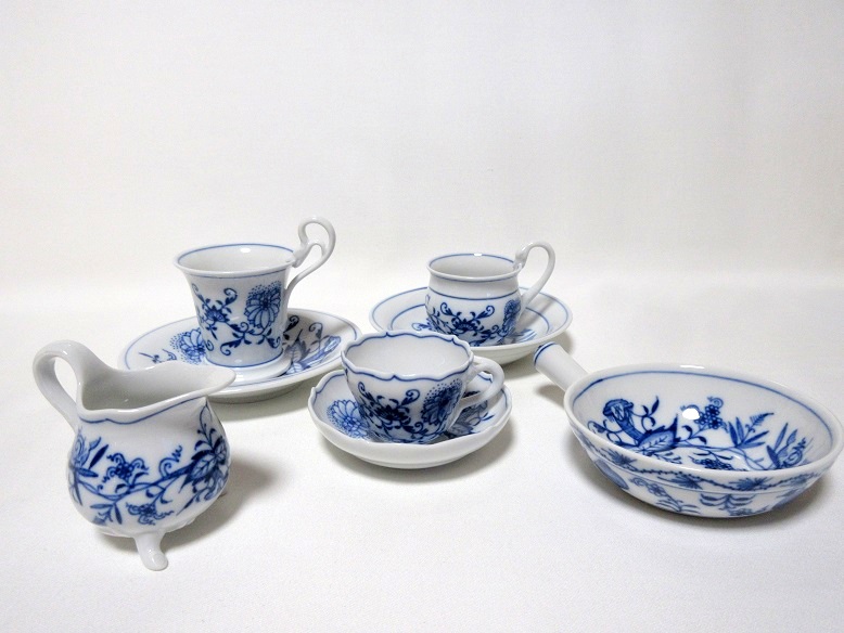 マイセン（Meissen）ブルーオニオン ミニチュア５点セット