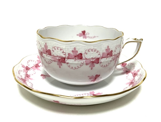 送料込 即決 ヘレンド HEREND パセリ グリーン 15㎝プレート 3枚