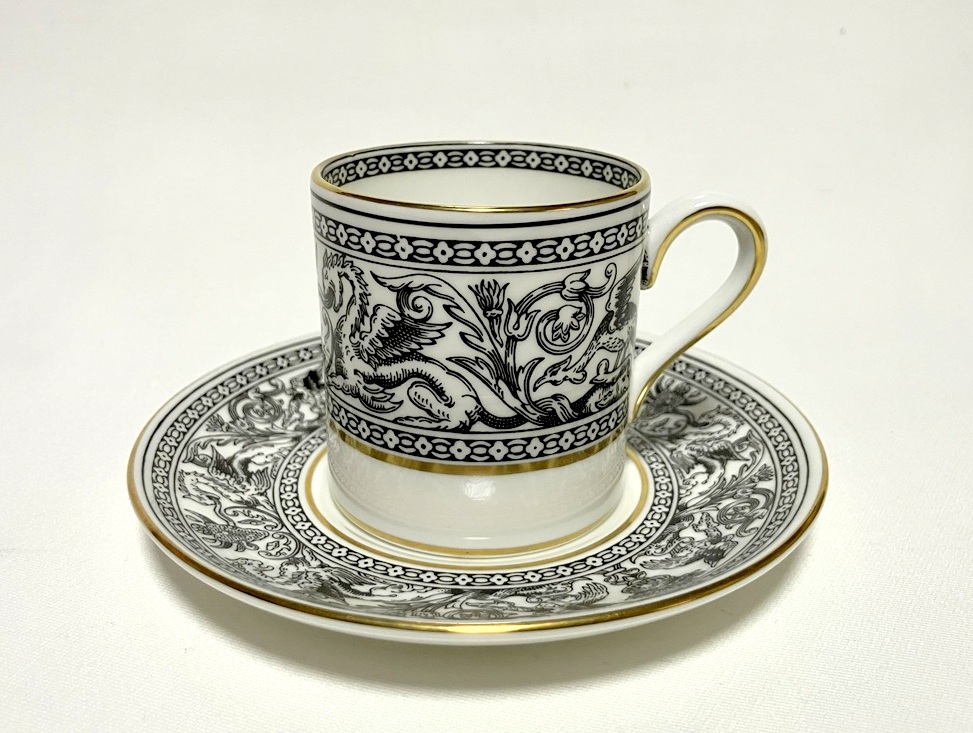 ウェッジウッド フロレンティーンブラック デミタスカップ