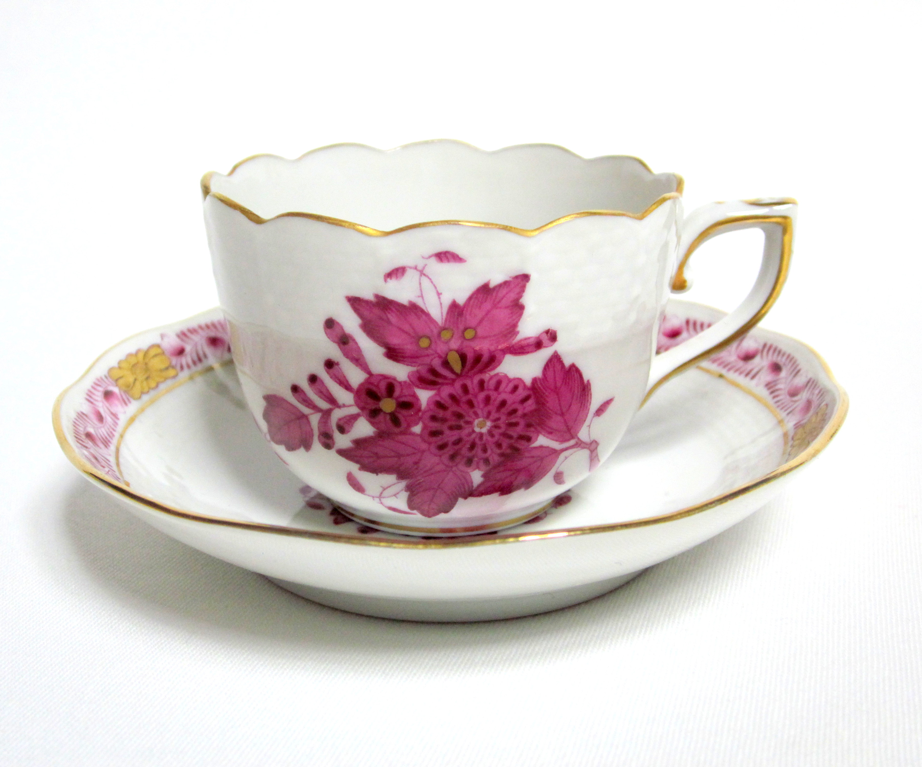 【マツ】ヘレンド　花器　アポニー　ピンク マツ】ヘレンド 花器 アポニー ピンク マツ】ヘレンド 花器 アポニー