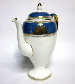 ウェッジウッド（Wedgwood）コロンビアパウダーブルー コーヒーポット