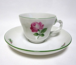 アウガルテン（Augarten）ウィンナーローズ デミタスカップ＆ソーサー