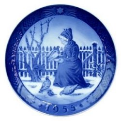 ロイヤルコペンハーゲン・イヤープレート1955年 ロイヤルコペンハーゲン（Royal copenhagen）イヤープレート 1955