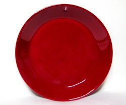 ティーマ(Teema)レッド プレート（１７ｃｍ）