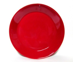 ティーマ(Teema)レッド プレート（２１ｃｍ）