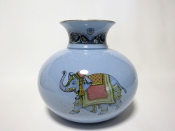 ウェッジウッド（Wedgwood）ブルーエレファント フラワーベース【西洋 