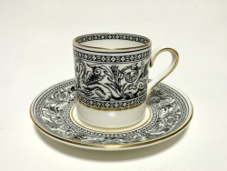 ウェッジウッド フロレンティーンブラック デミタスカップ