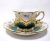 マイセン（Meissen）Bフォーム 宮廷の小花 グリーン カップ＆ソーサー
