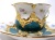 マイセン（Meissen）Bフォーム 宮廷の小花 グリーン カップ＆ソーサー