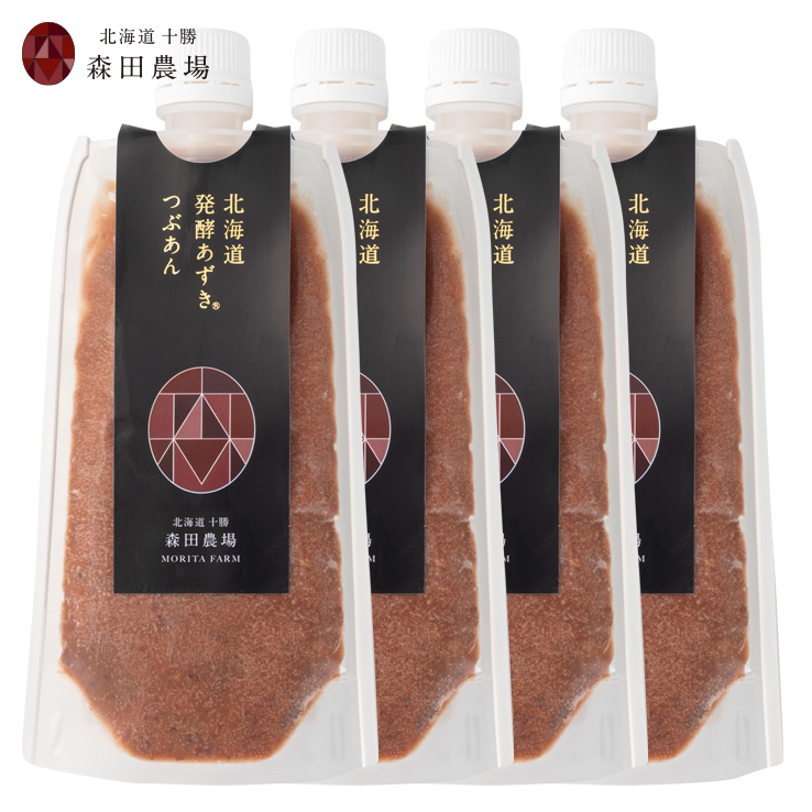 北海道発酵あずき(つぶあんタイプ)　4個セット【冷蔵便】送料無料