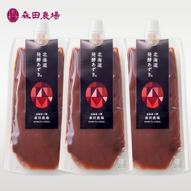 北海道発酵あずき3個セット【常温便】代引き不可　日時指定不可