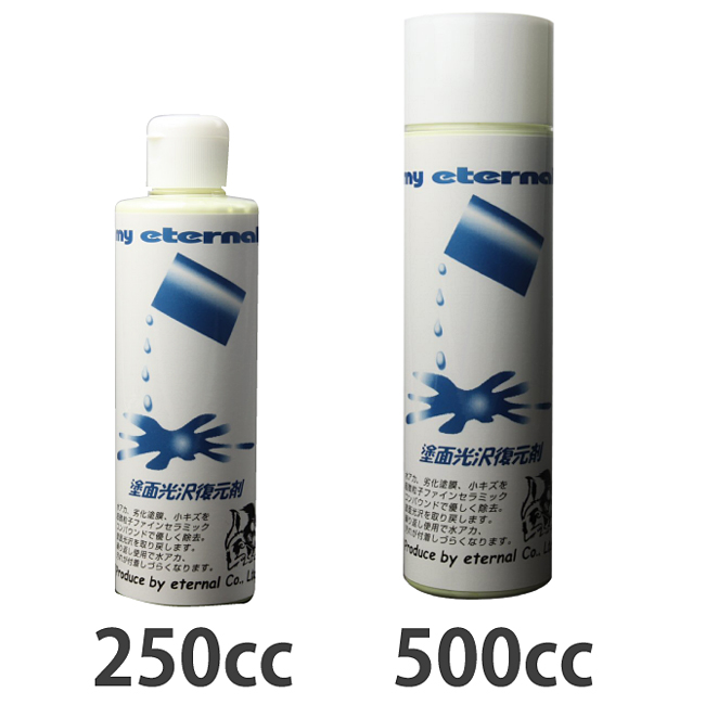 マイエターナル 特別セット 塗面光沢復元剤でボディをきれいに、アルミ