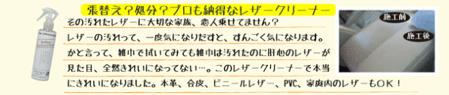 マイエターナルブリリアントレザークリーナー