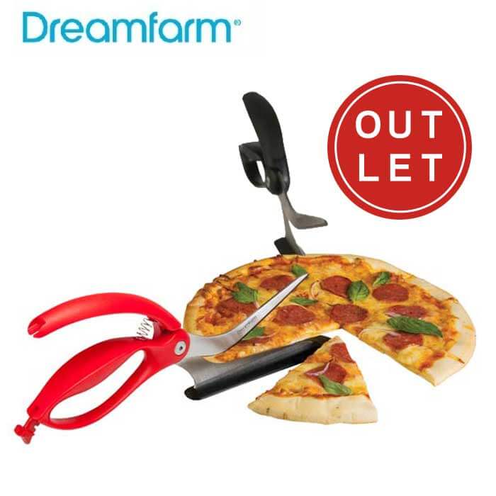 ドリームファーム　Dreamfarm　シッザ　ハサミ型ピザカッター・サーバー【アウトレット・訳あり】
