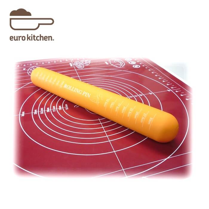 ユーロキッチン　eurokitchen　シリコンのし棒　オレンジ　小