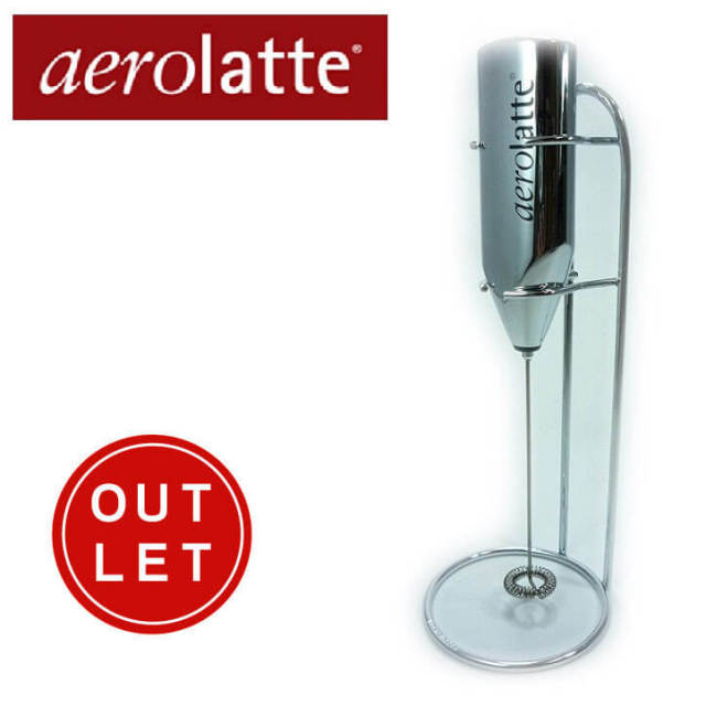 アエロラッテ　aerolatte　クローム（メタリックシルバー）スタンド付セット　ミルクフォーマー【アウトレット】
