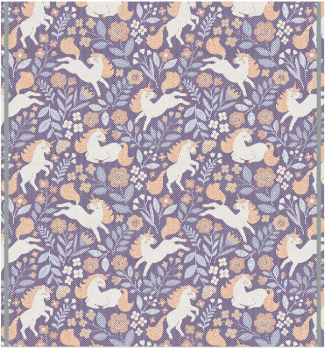 エーケルンド　Ekelund　UNICORN　70×75cm　【ベビーブランケット/出産祝い/ギフト/オーガニックコットン/ユニコーン】　#80560