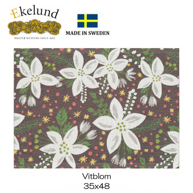 Ekelund エーケルンド　ランチョンマット　35×48㎝　6枚 エーケルンド SELMA 35×48cm 【ランチョンマット/プレイスマット