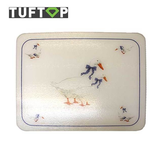 タフトップ　マザーグース  ガラスまな板