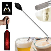 アエロメイト AERMATE マイクロバブルエアレーター プロ用(ワインボトル用)~微細な泡でまろやかに/瞬間デキャンタージュ~【750ml用/ワイン/ウイスキー/日本酒/ビールの泡/カプチーノ用/牛乳・ミルクの泡立て】【動画】