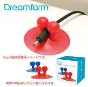 ドリームファーム　Dreamfarm　ジョット Jot　青／赤 便利でかわいい吸盤付フック　2個セット【歯ブラシホルダー／ハブラシ立て】