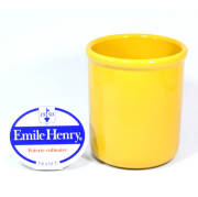 【完売】エミールアンリ　Emile Henry.　陶器　ワインクーラー　ユーテンシルホルダー　黄（イエロー）#8713 ★訳あり特価★