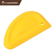 ユーロキッチン eurokitchen 一体型シリコンスパチュラ スクレーパータイプ 黄 シリコンへら 10x90x150mm 食洗機対応【ハンドクリーナー オールシリコン】