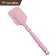 ユーロキッチン eurokitchen 一体型シリコンスパチュラ スタンダード 大 ピンク シリコンへら 12x60x265mm 食洗機対応【ハンドクリーナー オールシリコン】