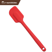 ユーロキッチン eurokitchen 一体型シリコンスパチュラ スタンダード 中 赤(レッド) シリコンへら  48×11×263mm 食洗機対応【ハンドクリーナー オールシリコン】