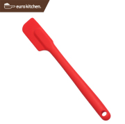 ユーロキッチン eurokitchen 一体型シリコンスパチュラ スタンダード 小 赤(レッド) シリコンへら 34×10×255mm 食洗機対応【ハンドクリーナー オールシリコン】