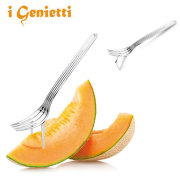 ジェニエッティ i Genietti メロンフォーク ANGURETTA【メロン/フォーク/ナイフ/おもしろグッズ/アイディア/スタンド付きフォーク】【動画】