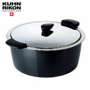 【完売】クーンリコンKUHNRIKON　ホットパンHOTPAN保温調理鍋　26cm　4.5Ｌ　黒ブラック【送料無料】【動画】