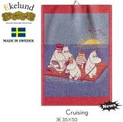 エーケルンド Ekelund ムーミン Moomin CRUISING (ムーミン一家,トゥーティッキ) 35×50cm 【キッチンタオル/タペストリー/北欧/オーガニックコットン】 #31700