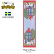 エーケルンド Ekelund ムーミン MOOMIN HOUSE(ムーミン一家,スナフキン,ミィ) 35×120cm #32165 【ムーミン/テーブルクロス/テーブルセンター/テーブルランナー/タペストリー】 