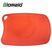 バイオメイド Biomaid TPUカッティングボード★キズが付きにくい新素材まな板★ レッド(ブタ) 250ｘ380ｘ2mm【動画】