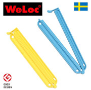 ウェーロック WeLoc ウェーロッククリップイットPA150mm 黄青 2個セット スウェーデン製 WeLocCLIP-it(クロージャー、キッチンクリップ、袋止め)【珈琲/カフェ/コーヒー/コーヒーパック】