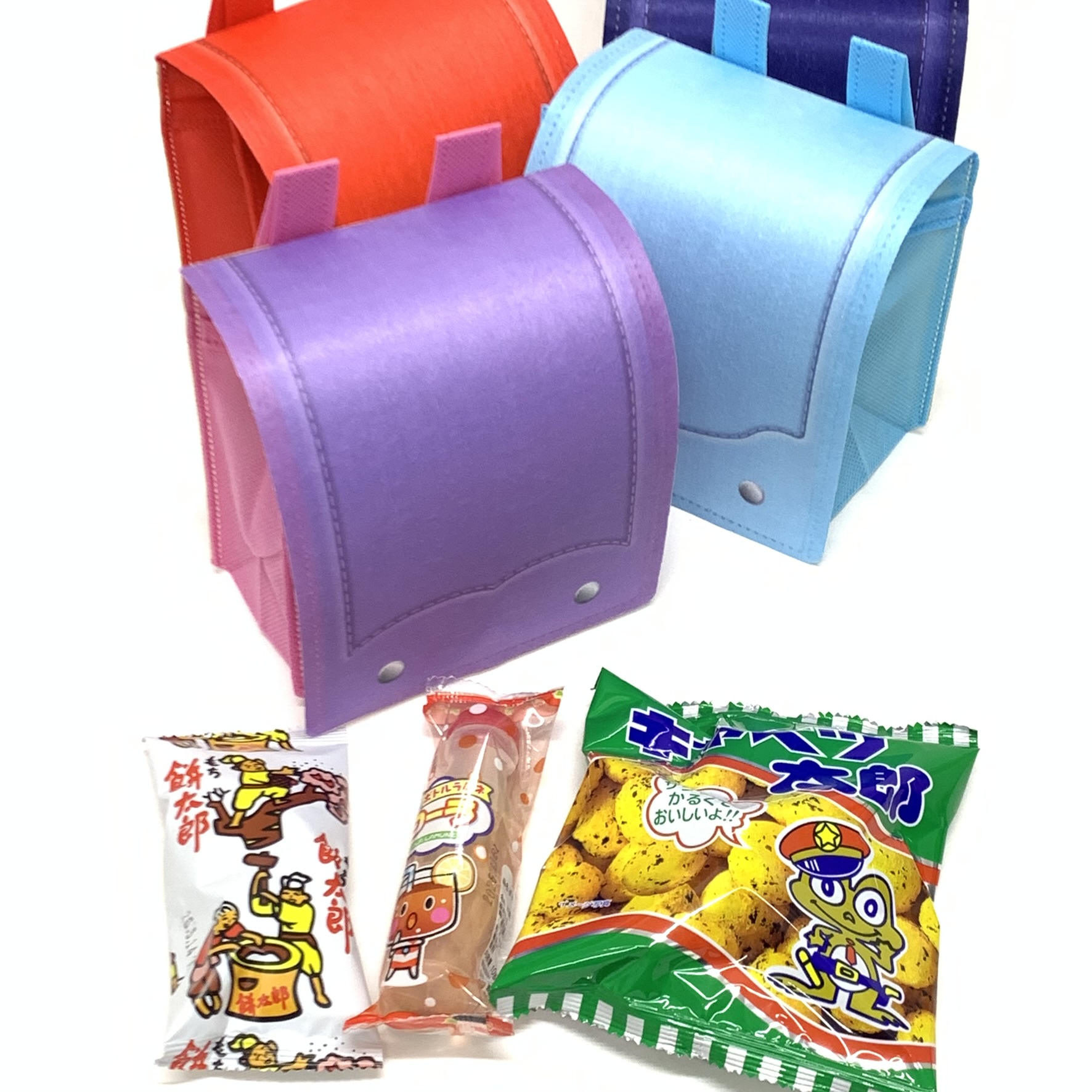 kta-128　新ラッピング袋入りお菓子詰め合わせ　ランドセルバッグ　1個　（取合せ/詰め合せ/詰合せ）