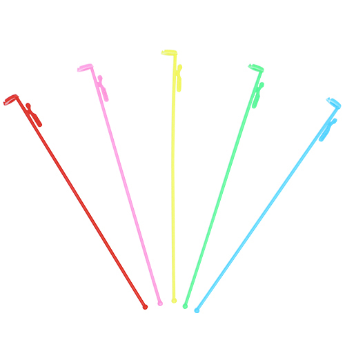 bf-039mkis ゴム風船用ワンタッチ棒（普通サイズ21cm、フーセン棒）100本入　(ふうせん／風船)