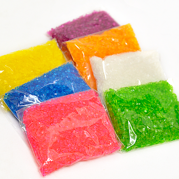 bm-235 わたがし用 ７色カラーザラメお試し少量セット【ざらめ / 粗目】　各１００ｇ×７袋入