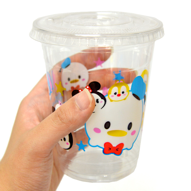 bn-050top 【50入】ディズニーツムツムかわいいPETカップ蓋付