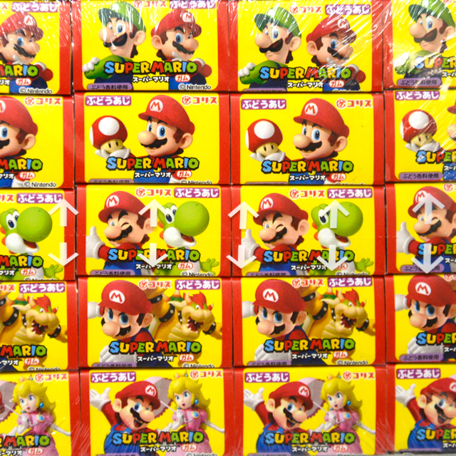 gam-29ma コリスガム　スーパーマリオ　ぶどう味　55個付【駄菓子】
