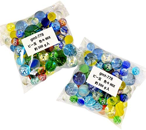 gmt-778 【当社オリジナル】ビー玉色々MIX　約300g袋入