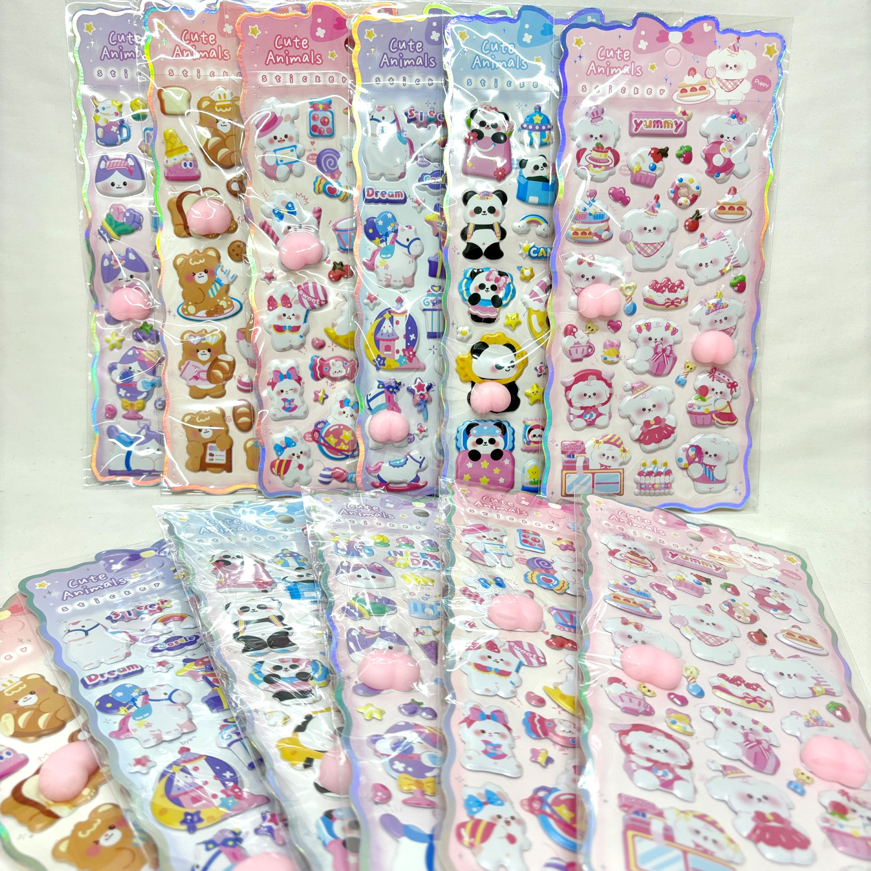 gp-343fuj ぷにぷにシール アニマル　12入