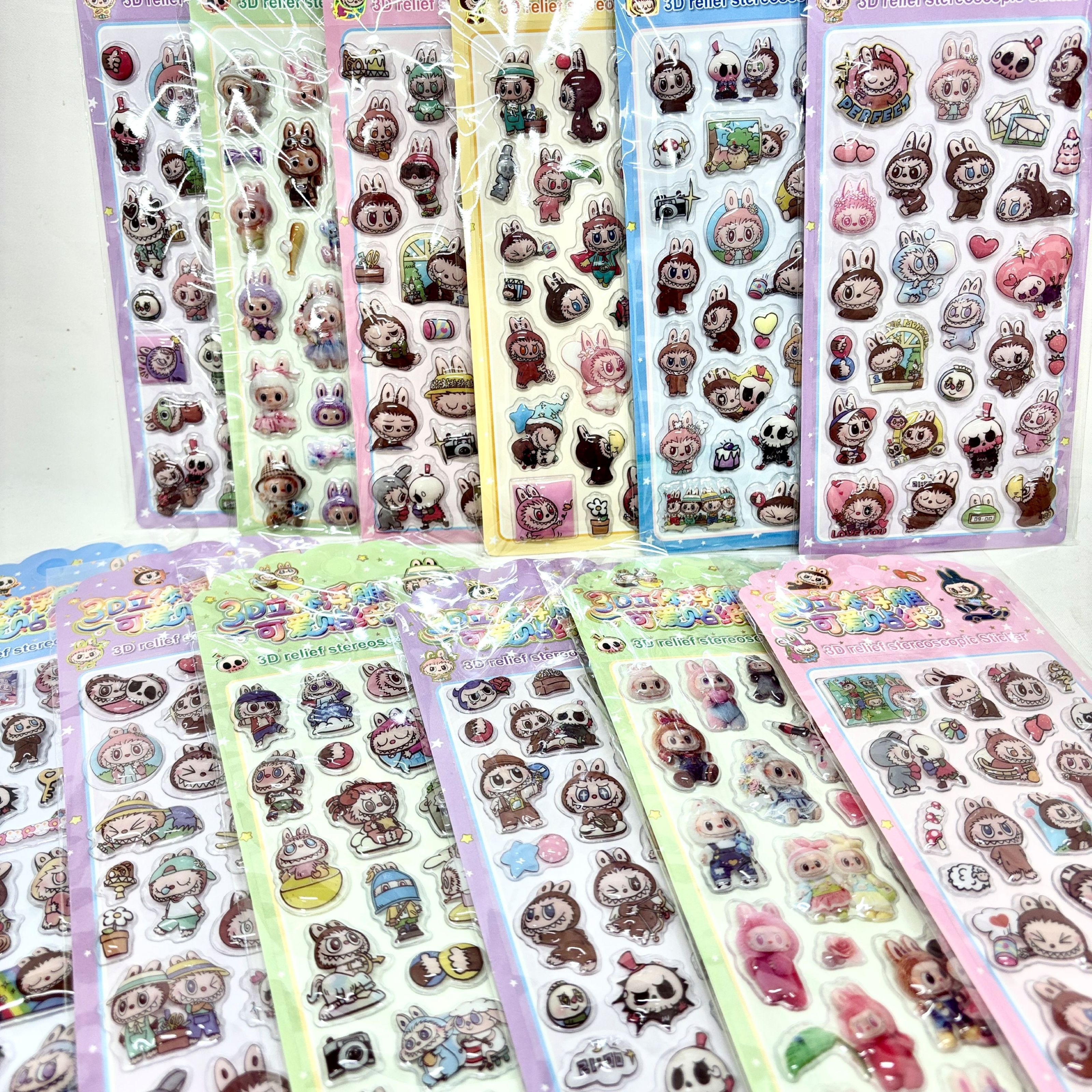 gp-348aba うさちゃんぷくぷくシール　12入