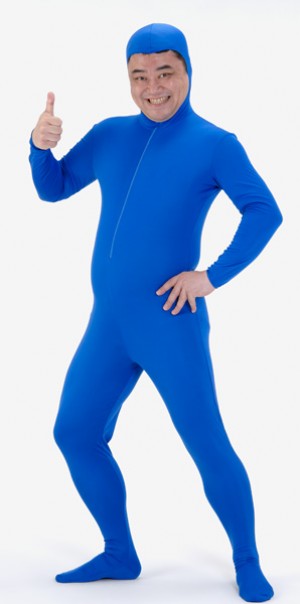 jz-207zig 全身タイツ　青　Ｌ