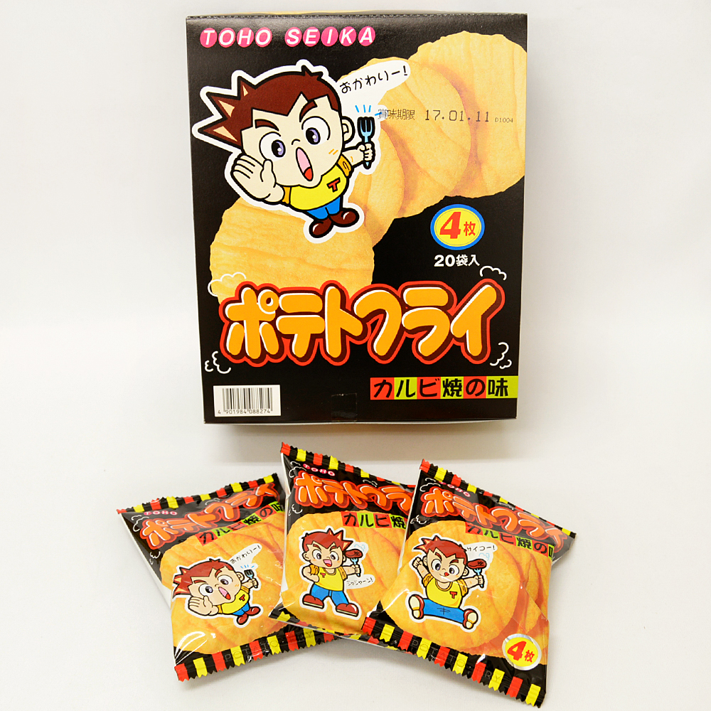 k-4-06ka 【東豊】ポテトフライ 20入　カルビ焼【駄菓子】