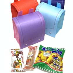 kta-128　新ラッピング袋入りお菓子詰め合わせ　ランドセルバッグ　1個　（取合せ/詰め合せ/詰合せ）