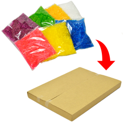 bm-517 【ネコポスで全国送料無料】わたがし用 ７色カラーザラメお試し少量セット【ざらめ / 粗目】　各１００ｇ×７袋入